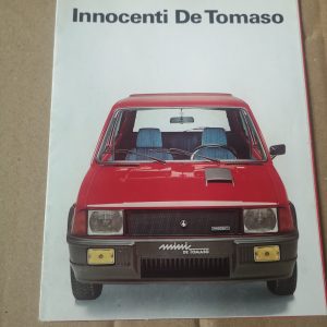 Brochure publicitaire Innocenti De Tomaso 1978