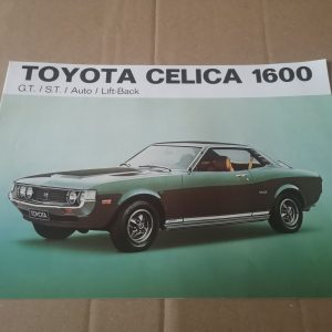 Brochure publicitaire d'occasion Toyota Celica 1600 de 1976