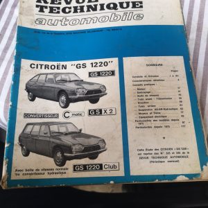 Revue technique Citroen GS 1220