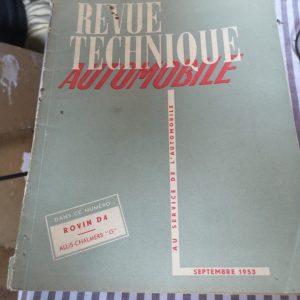 Revue technique Rovin D4/Allis-Chalmenes 1953