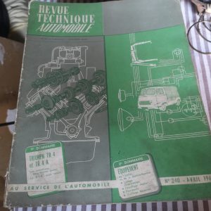 Revue technique Triumph TR4 et TR4A, N°240
