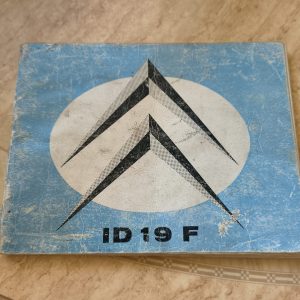 Citroën ID 19 F guide d'entretien