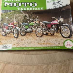 Revue Moto technique Honda CB 124 S et SL 125, Suzuki T500, II, III, R.J.K, GT500 A et B