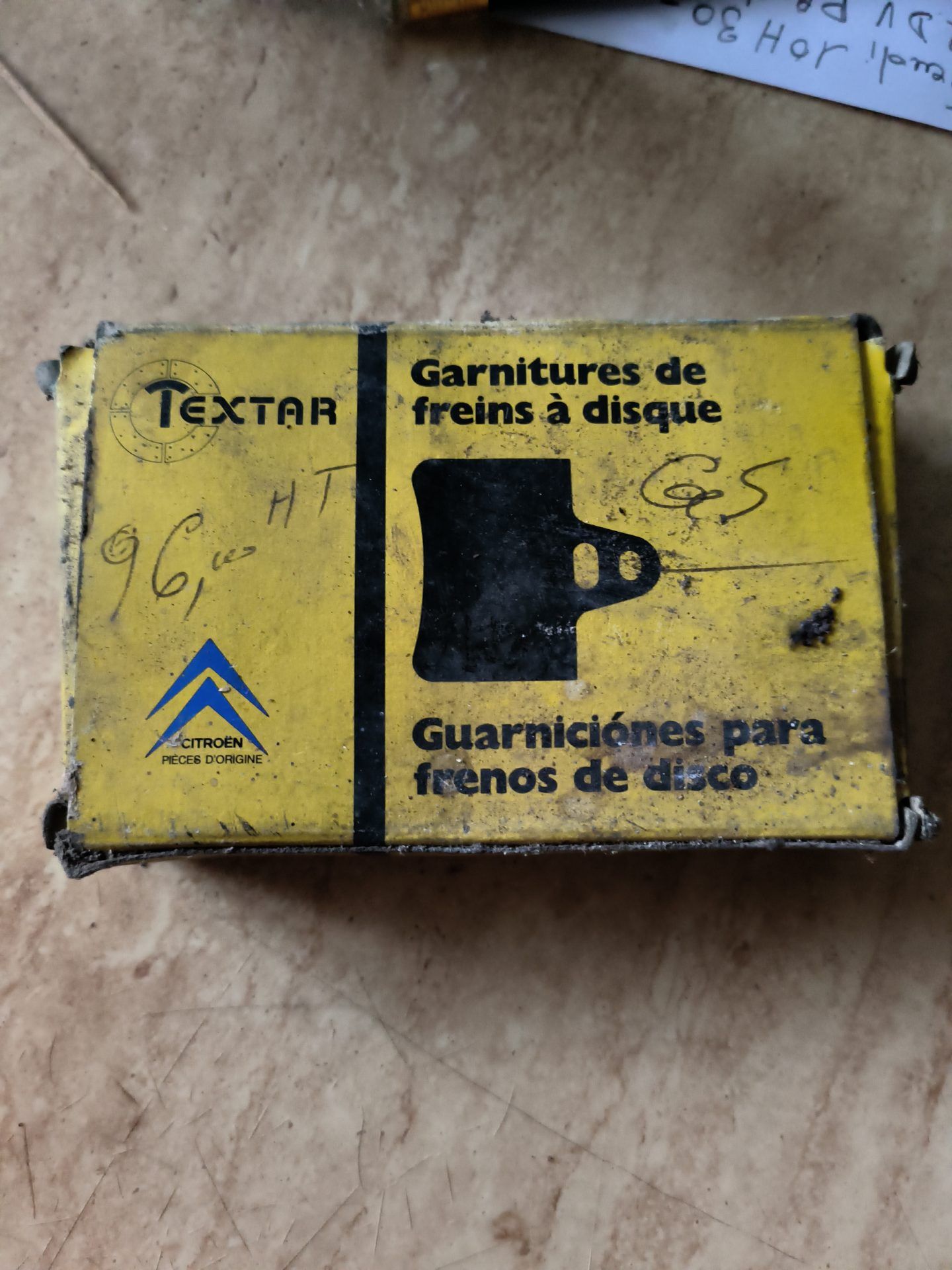 Garnitures de freins avant TEXTAR – Citroën GS/GSA – Réf. GX2526802B Neuf d’origine – Image 3